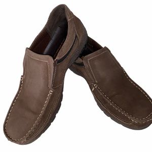 Tansmith Brown Brushed Leather Loafers SN 371071